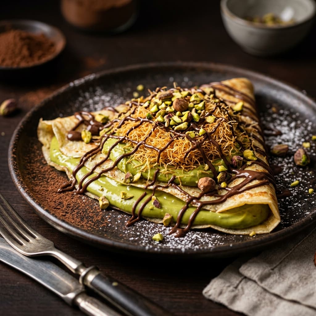 Munchotella Dubai Pistachio Crepe
